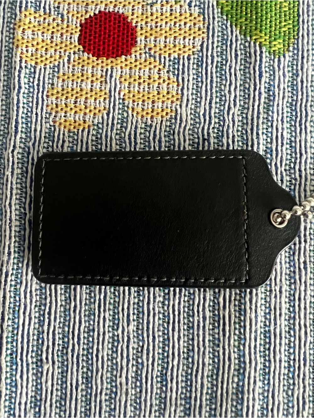 XL Coach Black Leather Hang Tag - Picture 3 of 3